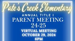  Title 1 Parent Meeting